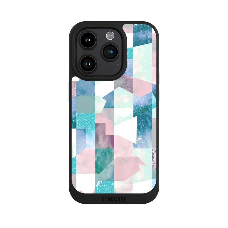 iPhone 15 Pro NIVOpure Collage Textur Pastell