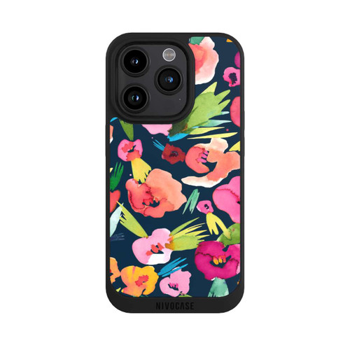 Apple iPhone 15 Pro NIVOpure Fleurs tropicales aquarelles