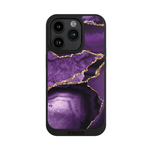 Apple iPhone 15 Pro NIVOpure Marbre Violet Paysage