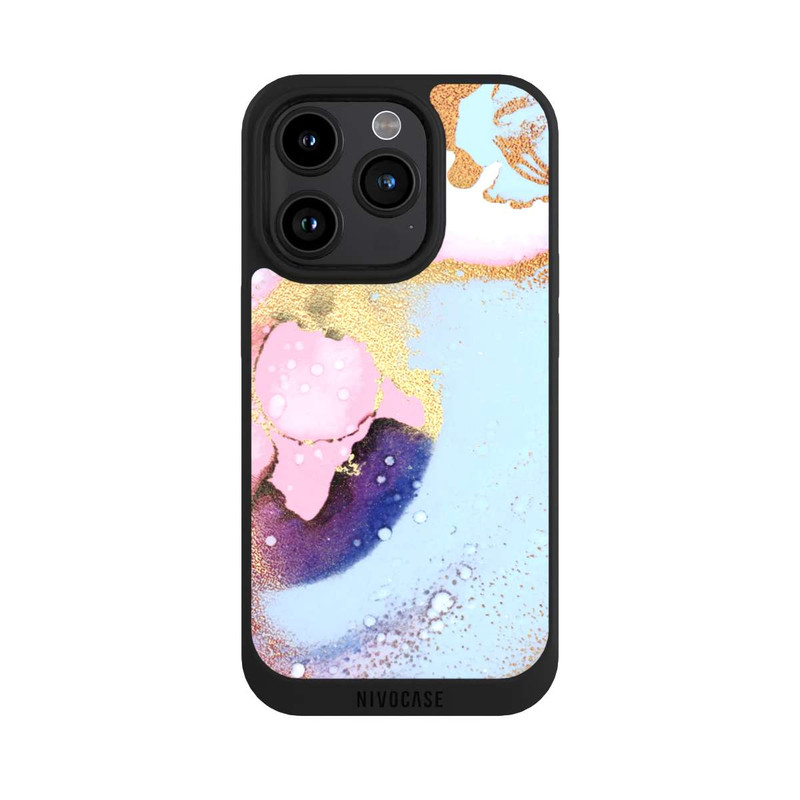 iPhone 15 Pro NIVOpure Texture Encre Pastel Glamour
