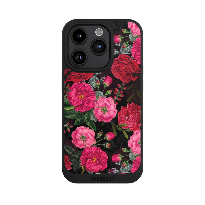 iPhone 15 Pro NIVOpure Fleurs Roses et Rouges