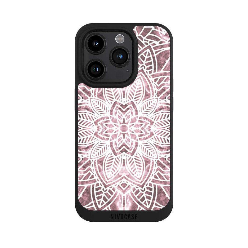 iPhone 15 Pro NIVOpure Mandala en marbre blush