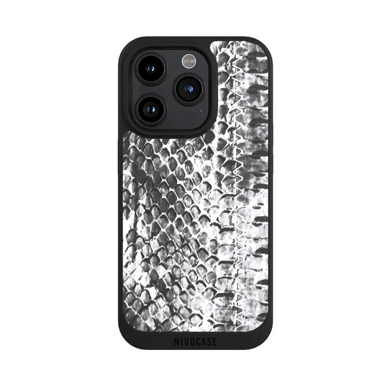 iPhone 15 Pro NIVOpure Motif serpent anthracite