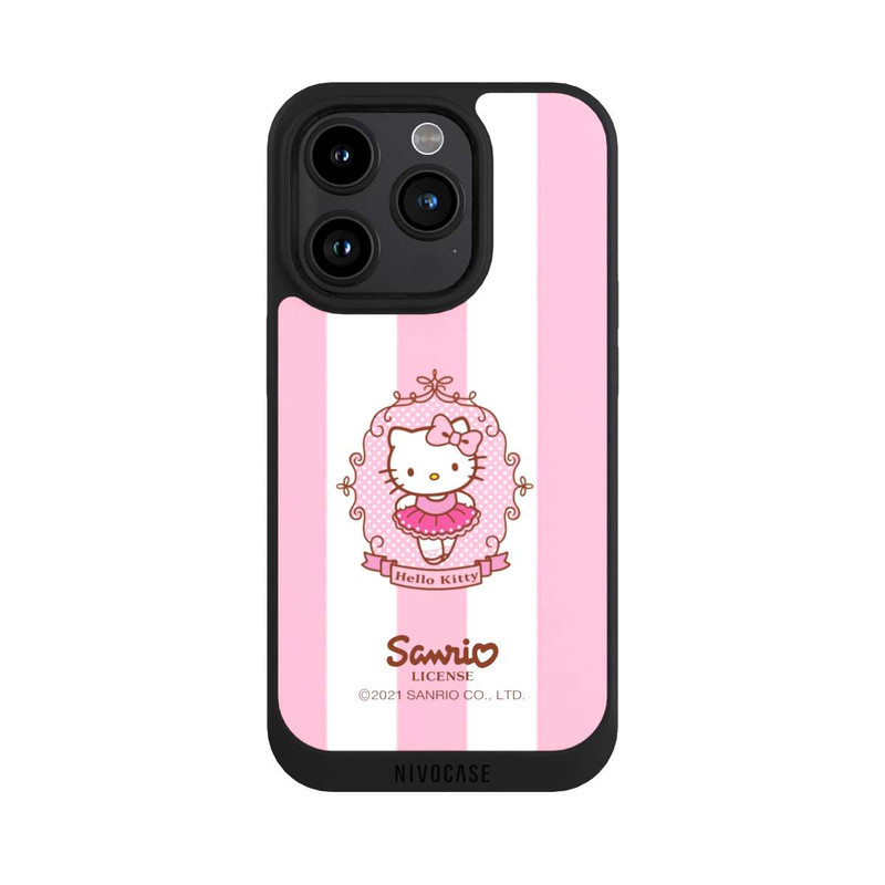 iPhone 15 Pro NIVOpure Ballerine Hello Kitty à rayures