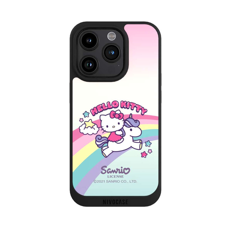 iPhone 15 Pro NIVOpure Hello Kitty arc-en-ciel 