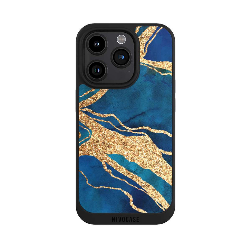 iPhone 15 Pro NIVOpure Edelstein Blaugold