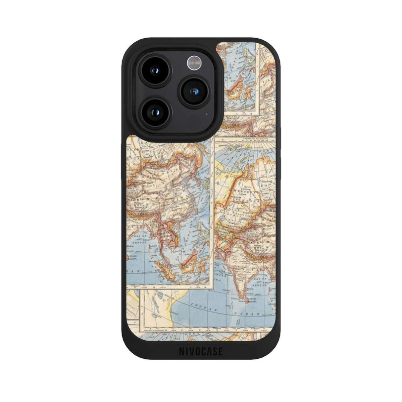 iPhone 15 Pro NIVOpure World Map Vintage