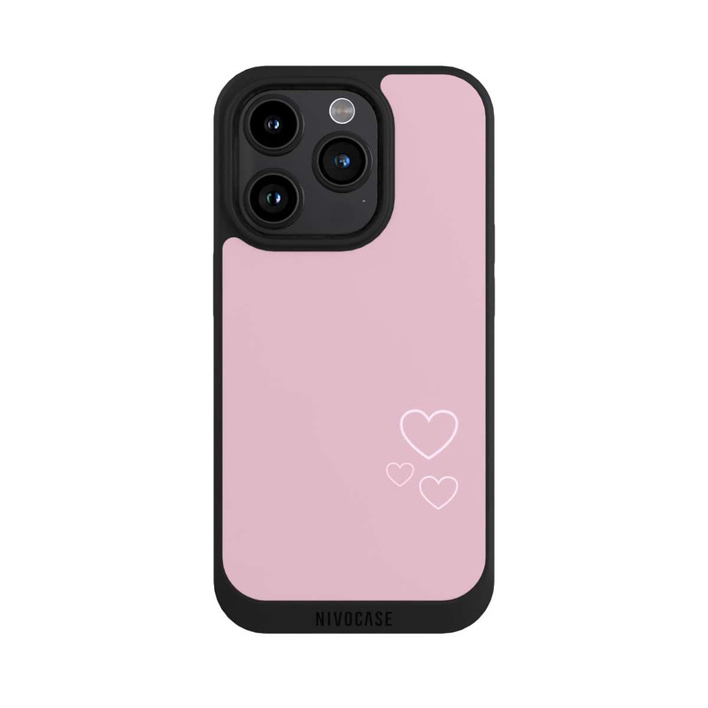 iPhone 15 Pro NIVOpure Pink little hearts