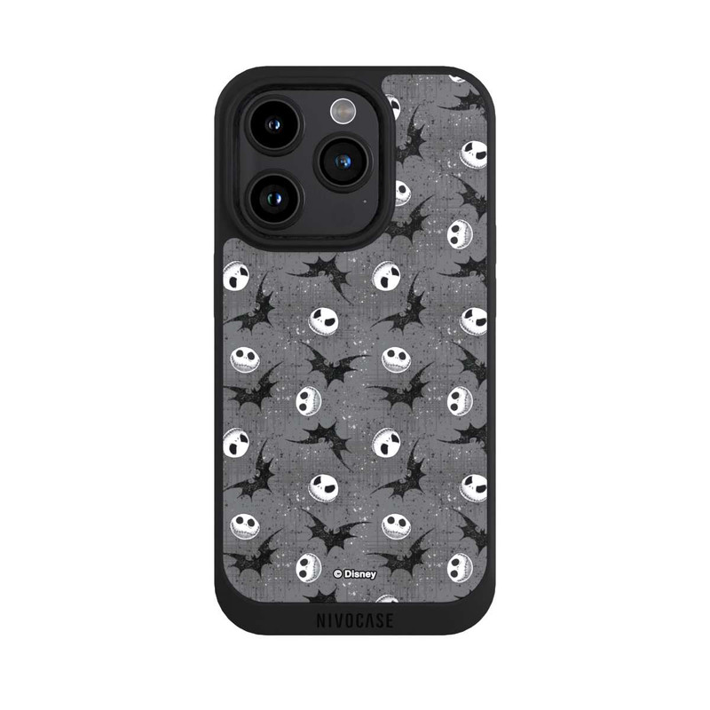 iPhone 15 Pro NIVOpure Jack Grey Pattern Tim Burtons Nightmare before Christmas