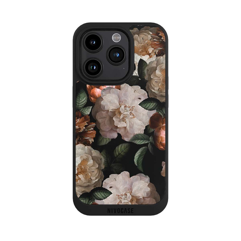 iPhone 15 Pro NIVOpure Roses de cuivre Fond d'écran