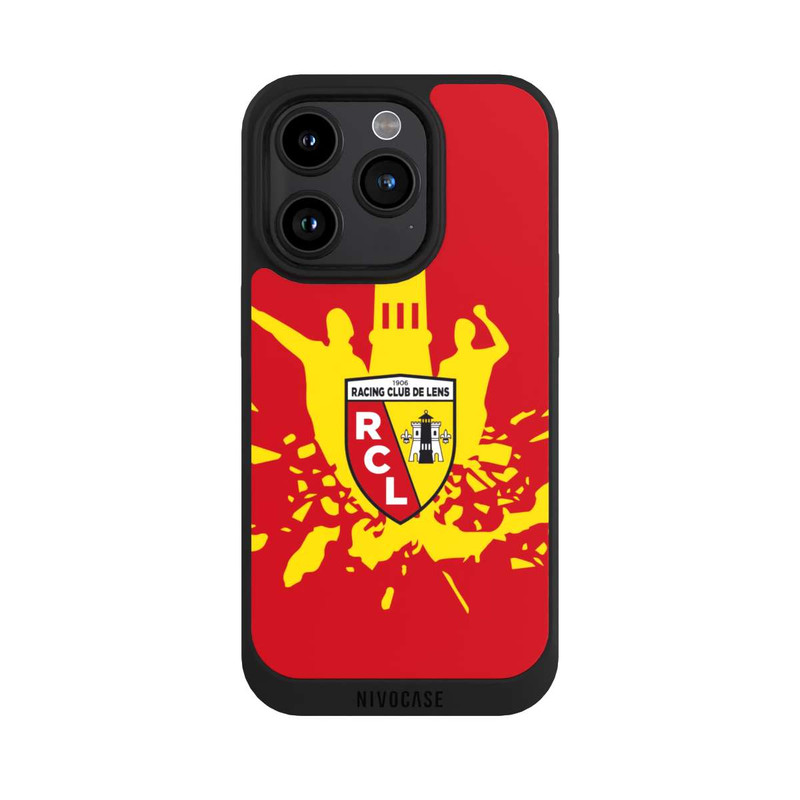 iPhone 15 Pro NIVOpure Tour RCL jaune sur rouge