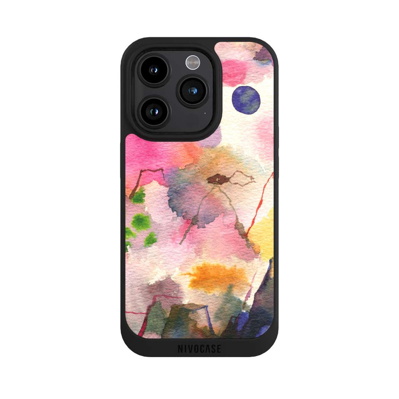 iPhone 15 Pro NIVOpure Aquarell bunte Berge