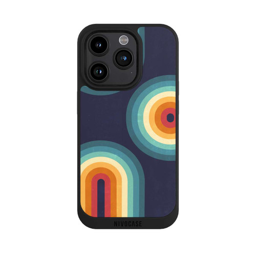 Apple iPhone 15 Pro NIVOpure Double Rainbow on Blue