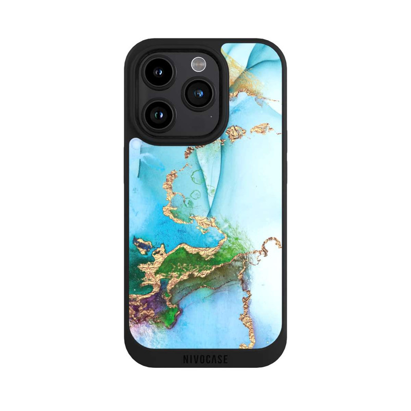 iPhone 15 Pro NIVOpure Colourful Marble Glitterlook