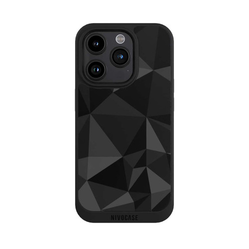 Apple iPhone 15 Pro NIVOpure Polygon Pattern Black