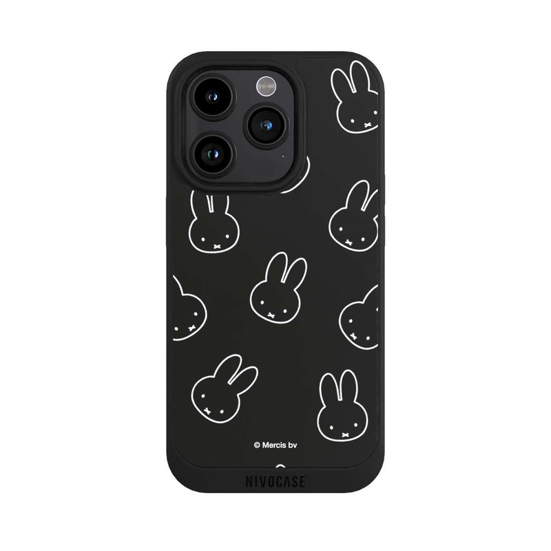 iPhone 15 Pro NIVOpure Miffy Pattern Black