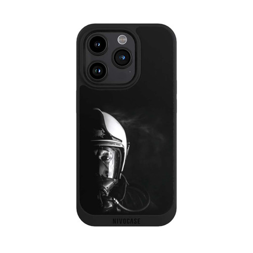 Apple iPhone 15 Pro NIVOpure Firefighter Closeup Black