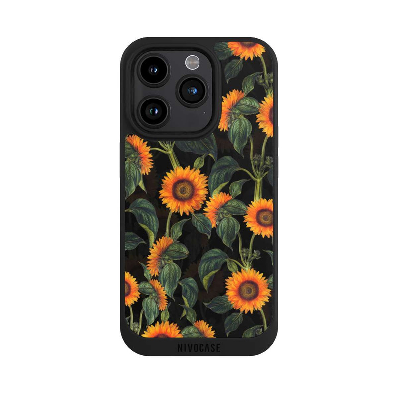 iPhone 15 Pro NIVOpure Sonnenblume schwarz