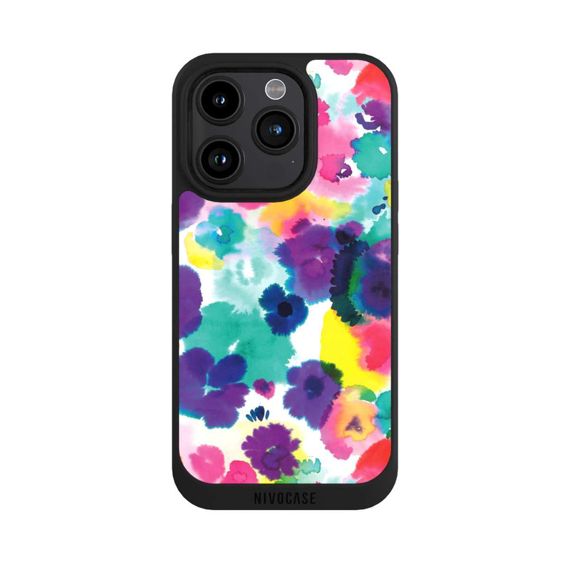 iPhone 15 Pro NIVOpure Aquarellblumen abstrakt