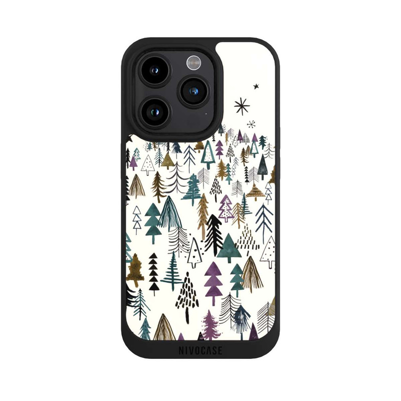 iPhone 15 Pro NIVOpure Mountain Trees Forest Purple