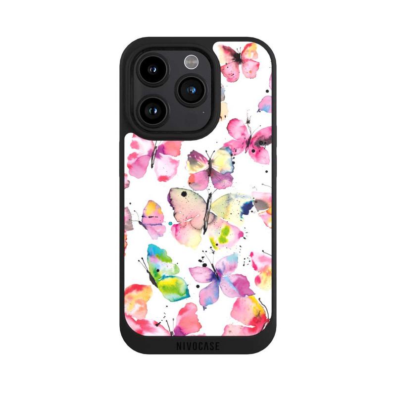 iPhone 15 Pro NIVOpure Papillons de printemps aquarelle