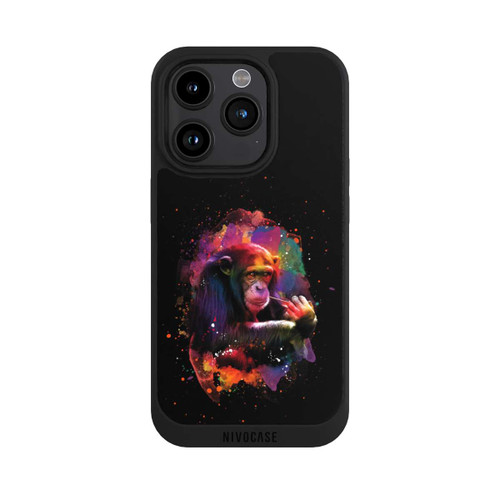 Apple iPhone 15 Pro NIVOpure Affe Colorful Sprayart