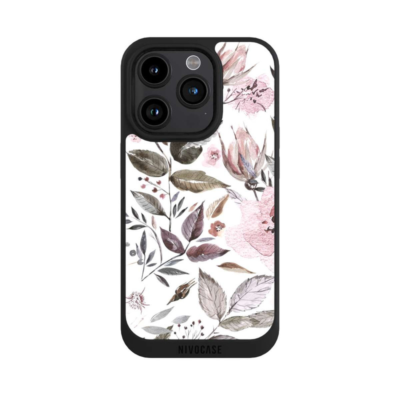 iPhone 15 Pro NIVOpure Aquarell braune Rosenblüten