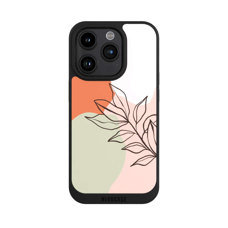 iPhone 15 Pro NIVOpure Abstraktes botanisches Muster 1
