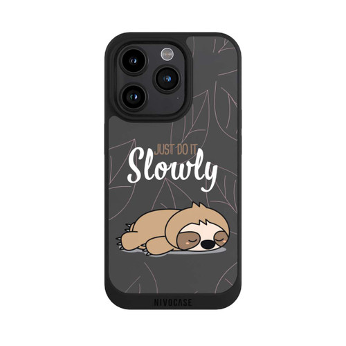 Apple iPhone 15 Pro NIVOpure Just Do It Slowly Sloth Grey