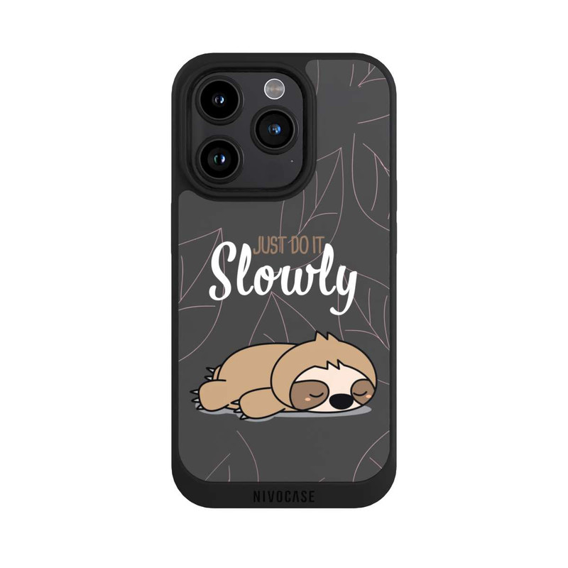 iPhone 15 Pro NIVOpure Just Do It Slowly Sloth Grey