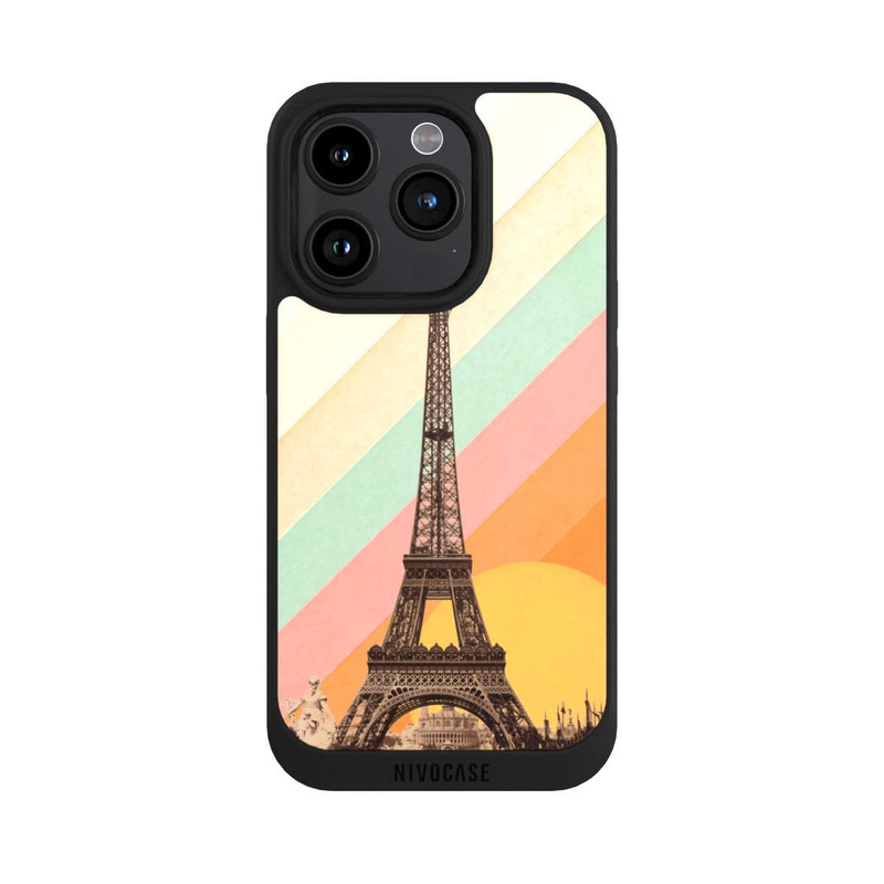 iPhone 15 Pro NIVOpure Eiffelturm Regenbogen