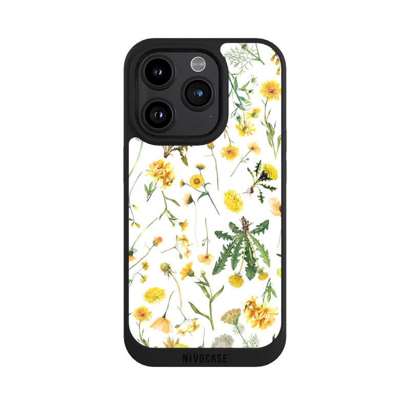 iPhone 15 Pro NIVOpure Fleurs sauvages jaunes