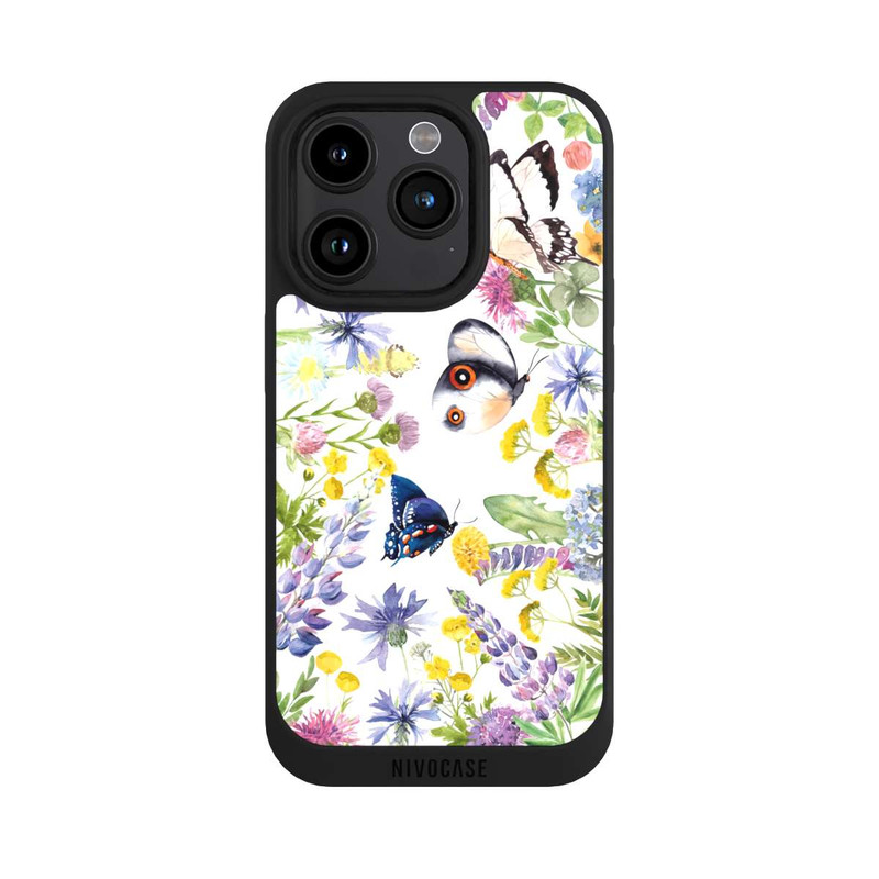 iPhone 15 Pro NIVOpure Fleurs Printanières et Papillons