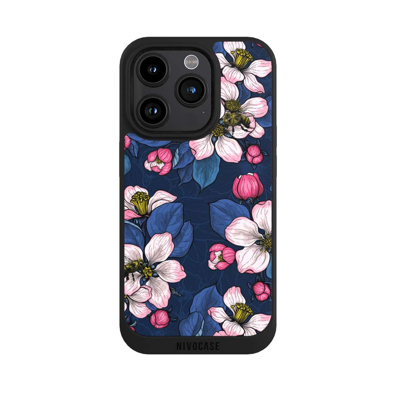 iPhone 15 Pro NIVOpure Fleurs de pommier foncées