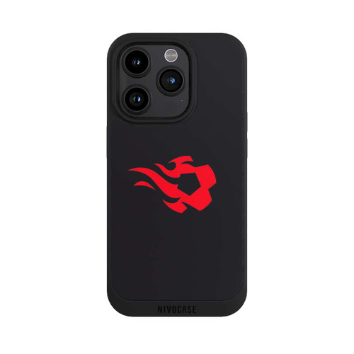 Apple iPhone 15 Pro NIVOpure Belgique Red Flames Noir