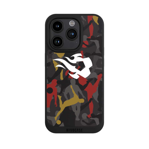 Apple iPhone 15 Pro NIVOpure Camouflage des flammes rouges belges