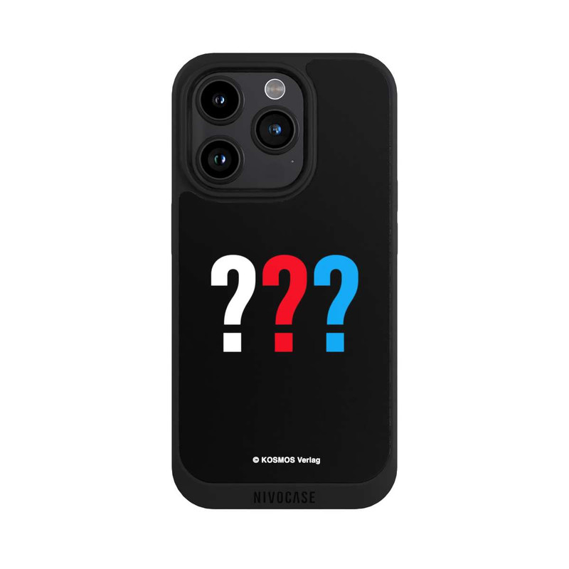 iPhone 15 Pro NIVOpure Drei Fragezeichen Logo