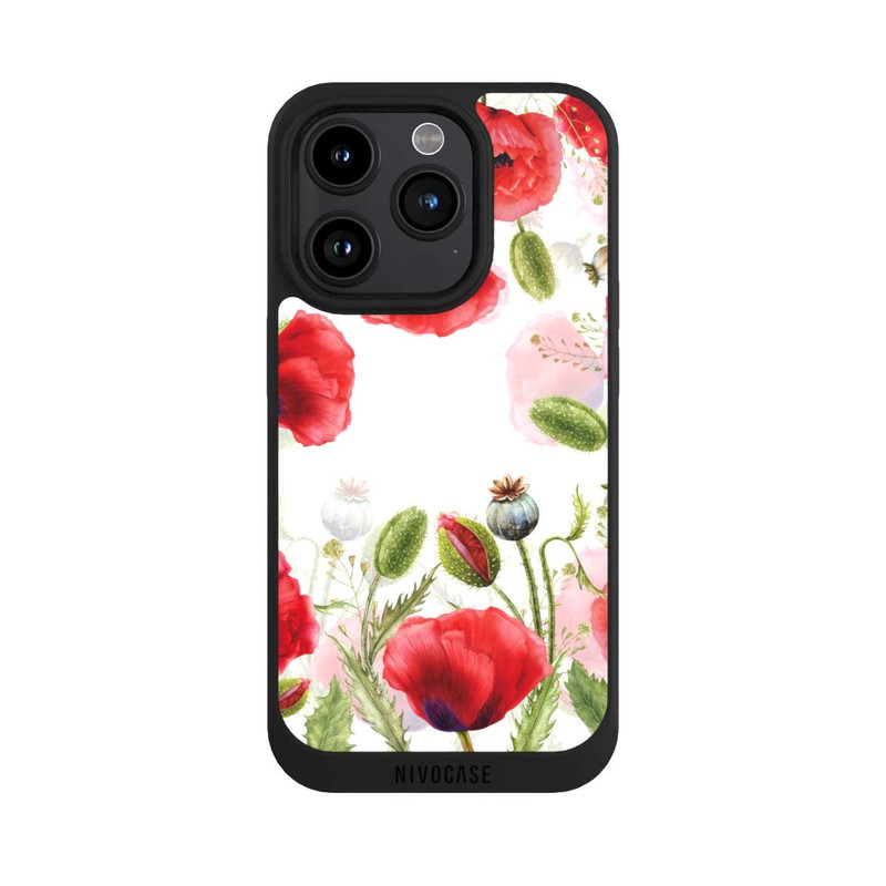 iPhone 15 Pro NIVOpure Cadre coquelicots