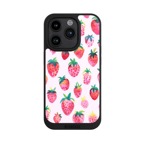 Apple iPhone 15 Pro NIVOpure Fraises aquarelles