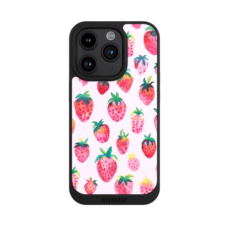 iPhone 15 Pro NIVOpure Aquarell Erdbeeren