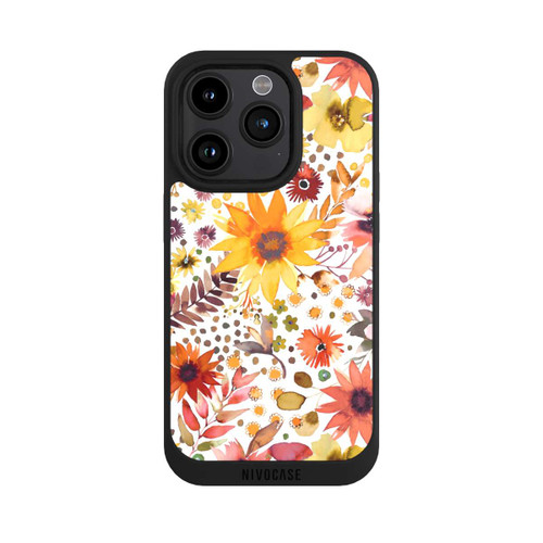 Apple iPhone 15 Pro NIVOpure Fleurs d'aquarelle florale