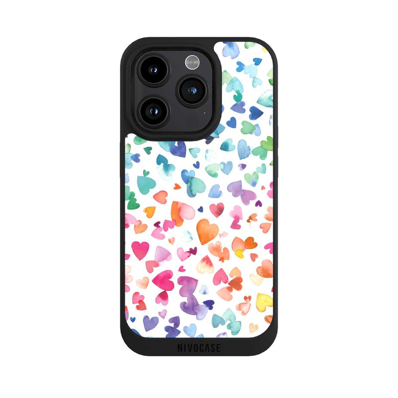 iPhone 15 Pro NIVOpure Liebesherzen aquarell