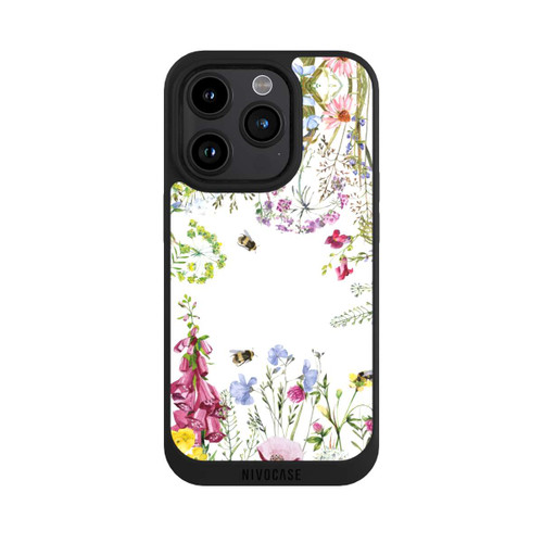 Apple iPhone 15 Pro NIVOpure Sommerwiese Wildblumen Rahmen