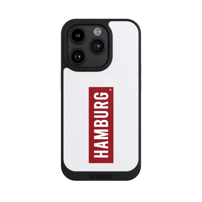 iPhone 15 Pro NIVOpure HSV Hambourg rouge et blanc