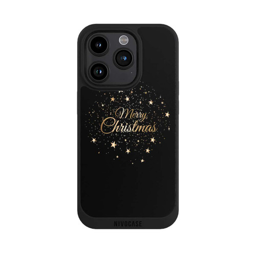 Apple iPhone 15 Pro NIVOpure Merry Christmas Gold Stars