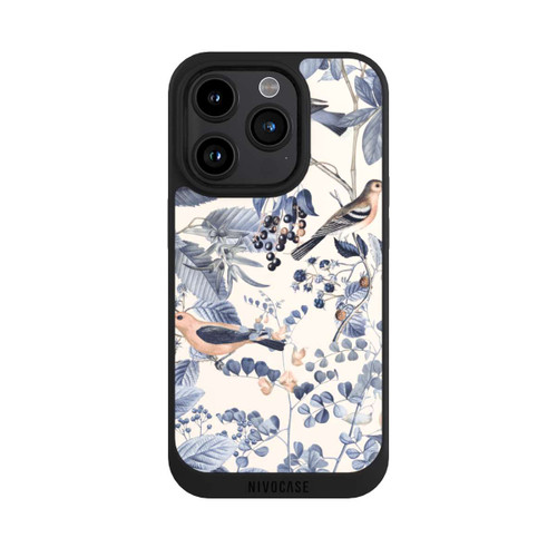 Apple iPhone 15 Pro NIVOpure Oiseaux Et Baies en Beige