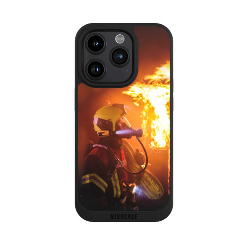 Apple iPhone 15 Pro NIVOpure Firefighter Looking Up Explosion
