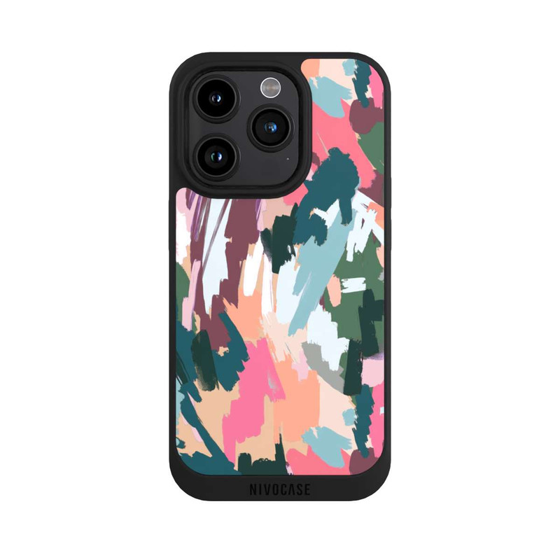 iPhone 15 Pro NIVOpure Abstrait Artistique Texture Rose