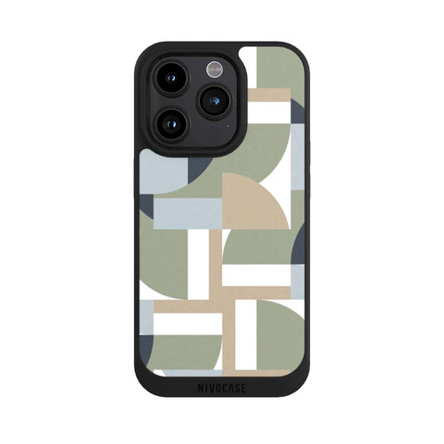 Apple iPhone 15 Pro NIVOpure Futuristische Bauhaus Polygone Beige