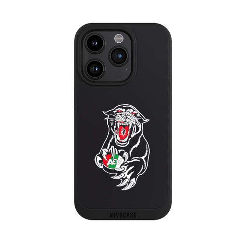 Apple iPhone 15 Pro NIVOpure Augsburger Panther Logo Schwarz